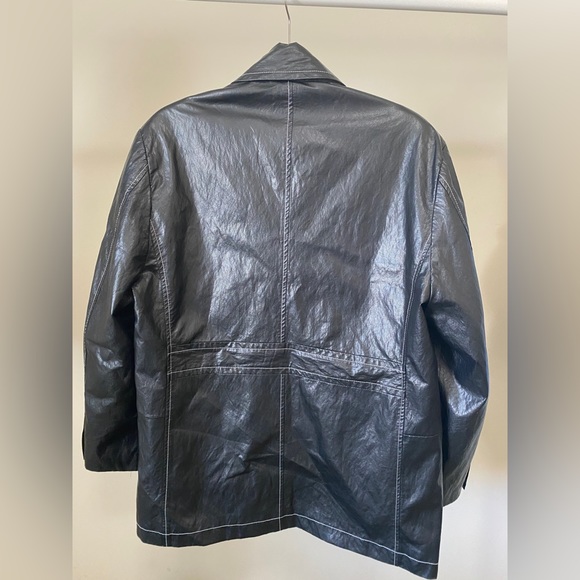 Badblood Korea Pleather Oversized Blazer - Picture 3 of 5